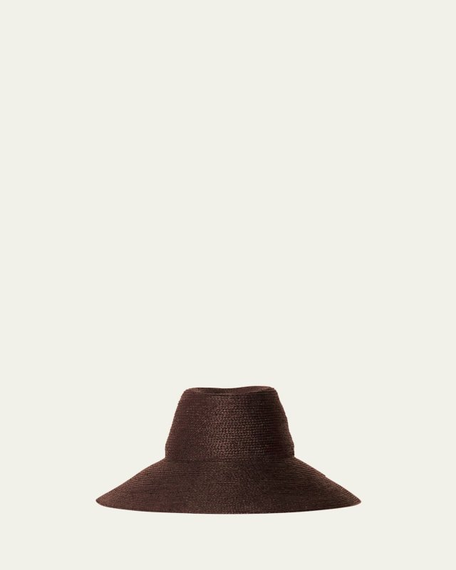Colette Wide-Brim Raffia Hat